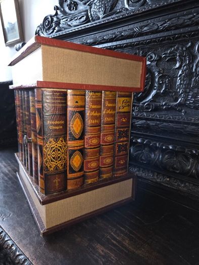 Faux Book Cabinet