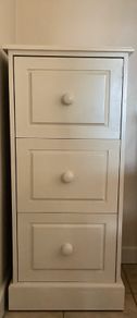 Painted 3 drawer cabinet