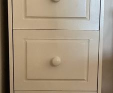 Painted 3 drawer cabinet