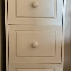 Painted 3 drawer cabinet