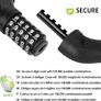 Bike Locks Heavy Duty/Bicycle Chain/Cycling Lock (14 Colors) 5-Digits Codes Resettable 100,000 Codes for Bike Cycle, Moto, Door, Gate Fence 830mm Length(Black) Image 3