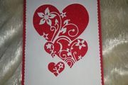 Love / hearts themed greeting card