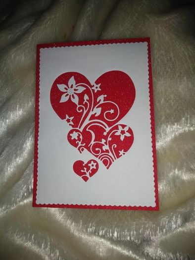Love / hearts themed greeting card