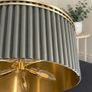 Luxury 3-Light Pendant ,Chandelier. Grey & Brushed Gold Image 4