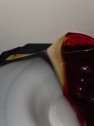 Large Art Glass Bowl - Hand Blown