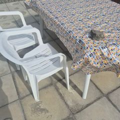 patio table and chairs