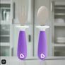 Munchkin Raise Toddler Fork and Spoon Set  12+ Months BPA Free Purple Image 4