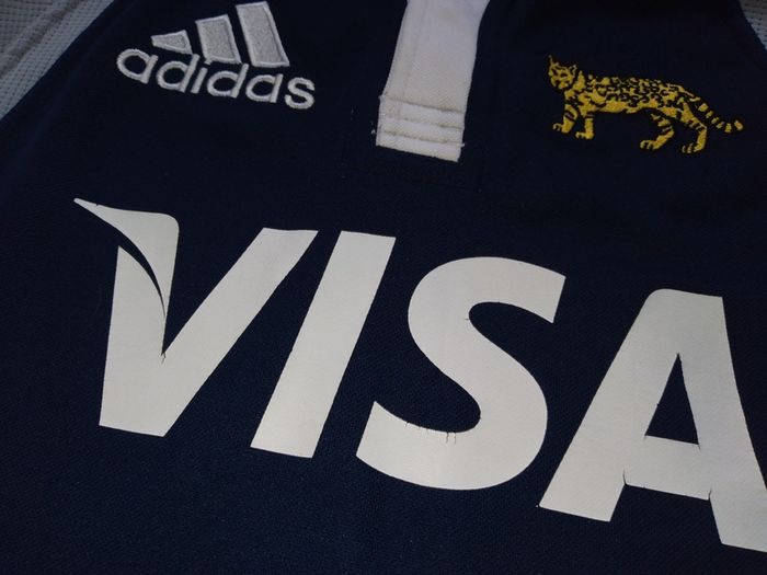 Player Issue Argentina Rugby Jersey Adidas - Vintage Retro Shirt Pumas Visa