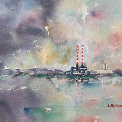 poolbeg watercolour