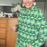 Fab Zara Bloggers Insta Famous Green Printed Co Ord Set Shirt and Wide Leg Trousers Image 7