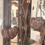 Vintage Mirror & 2 Lotus Candle Holders Image 3