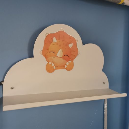2 Cloud Shaped Wall Shelves