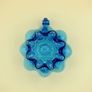Vintage Kanawha Blue Glass Pitcher Image 5