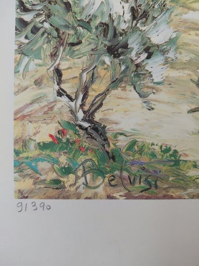 Limited edition lithograph Village sur la Colline by Marcel Bevisi