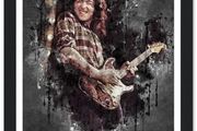 Rory Gallagher Art Print Classic Semi-Glossy Paper Wooden Framed Poster