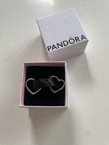 Pandora Silver Heart Earrings