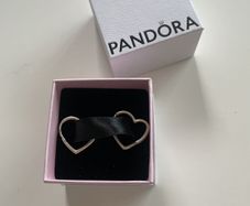 Pandora Silver Heart Earrings