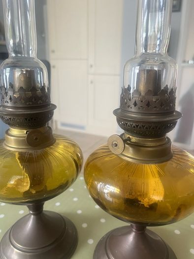 2 Vintage Oil Lamps