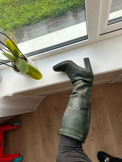 Genuine Prada Leather Boots