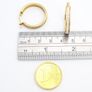 Gold Bonded 925 Sterling Silver & CZ Hoop Earrings Image 9