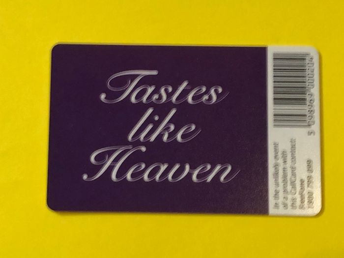 Callcard 1182 Cadbury Tastes Like Heaven Different Chip Variations