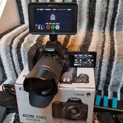 Canon 250D body only plus Atomos Ninja Blade