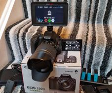 Canon 250D plus Atomos Blade Recorder and Monitor