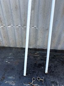 vintage cloths rail came from campervan