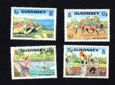 1981 Guernsey International Year for Disabled Persons Commemorative Stamps Mint Never Hinged (NNH)