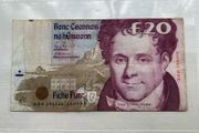 Irish C Series Replacement Note, Daniel O Connell 20 Pound Banknote