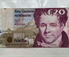 Irish C Series Replacement Note, Daniel O Connell 20 Pound Banknote