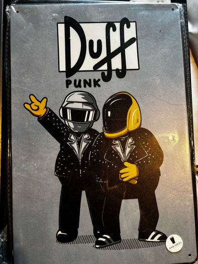 Simpsons metal wall signs