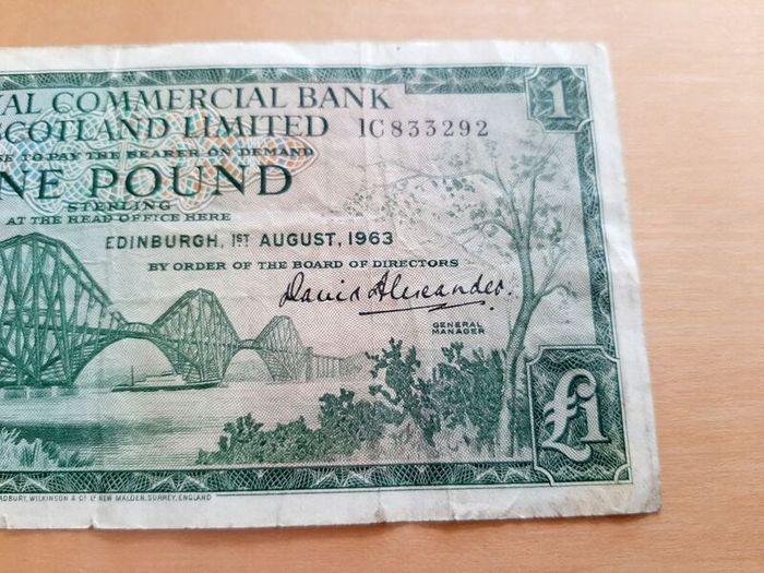 Bank of Scotland note 1963