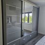 Sliding Doors Wardrobe Sycylia 253cm LED - Grey Image 8