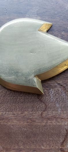 Vintage Brass Leaf Shaped Ashtray