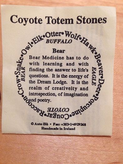 Coyote Totem  Energy Stones Necklace