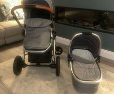 Babylo Vogue Pram (Suitable from Birth to 3 Years)