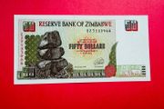Zimbabwe  50  Dollars  1994. Verified Under Uv Light.  ( Uncirculated )