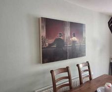 Evening Lounge Canvas by Brent Lynch Art