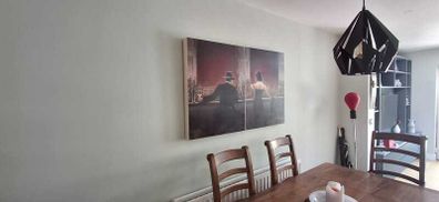 Evening Lounge Canvas by Brent Lynch Art
