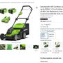 Greenworks 40V Cordless Lawnmower, 41cm Cutting Width, 50L Bag, 2 x 40V Batteries & One Charger Image 9