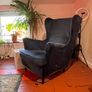 Blue Sofa Bed & IKEA Lounge Furniture Bundle Image 4