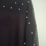 Ladies Black Top with Pearl Design Image 2