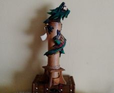 Livasia Wooden Dragon Incense Burner Holder 2.5x12.6 inches