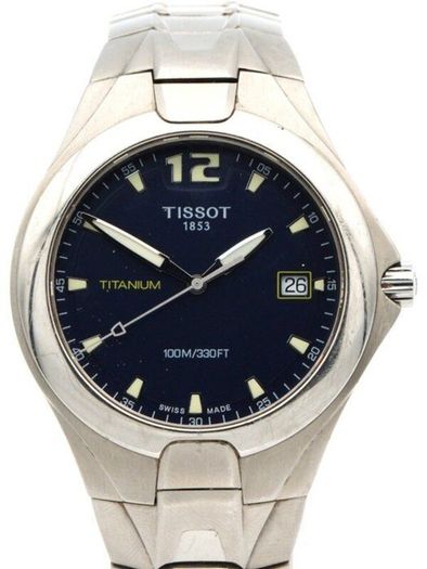 Vintage Tissot Mens Watch - Titanium Quartz Date