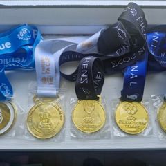 Collection of Brand new Man City Winners Medals