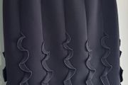 KAREN MILLEN black ruffle details skirt Sz 14 UK (Fit 12-14UK)