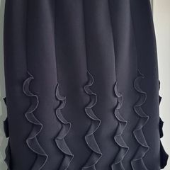 KAREN MILLEN black ruffle details skirt Sz 14 UK (Fit 12-14UK)