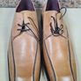 mens CLARKS GOLD COAST shoes brown tan leather square toe Size UK 10 EU 44 BRAND NEW Image 3