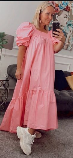 Pink maxi dress